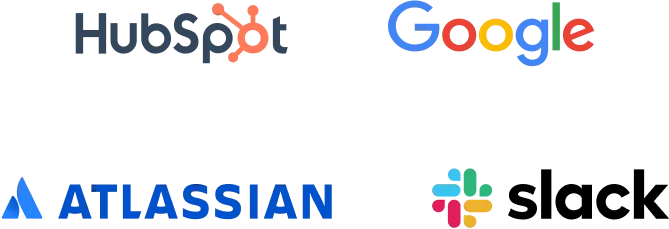 HubSpot, Google, Atlassian, and Slack
